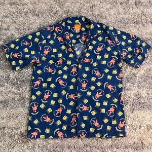 Vintage Y2K SpongeBob‎ SquarePants Nickelodeon Button Up Shirt